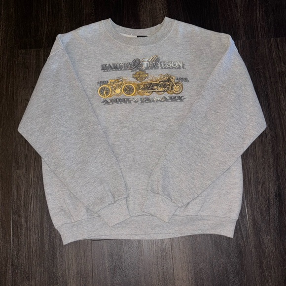 Harley-Davidson Other - Vintage 1997 Harley Davidson 95th Anniversary Worth Kansas City Biker Crewneck